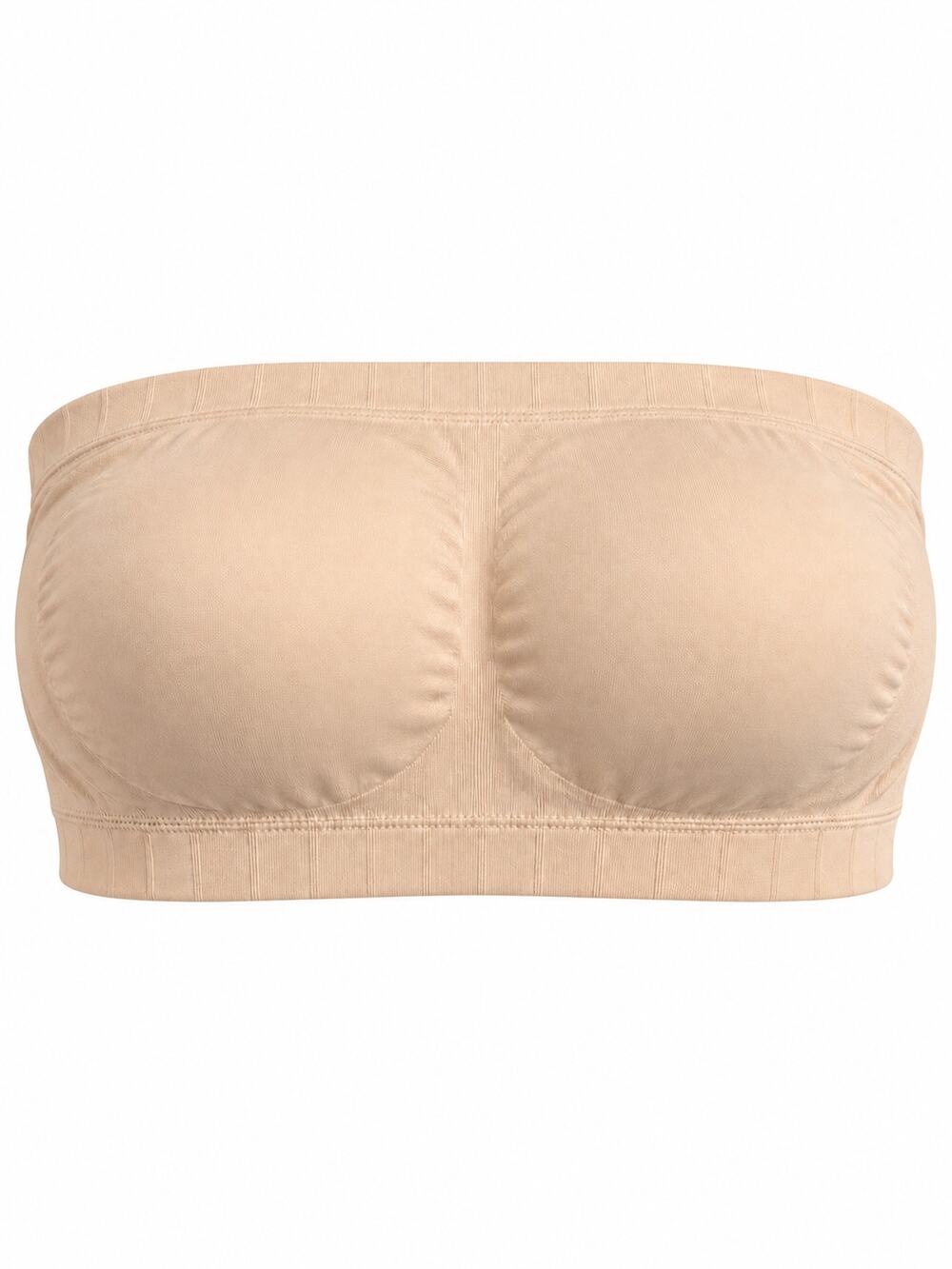Truekind Convertible Strapless Bandeau Bra by Shapermint Chai 3XL with StrapsNWT